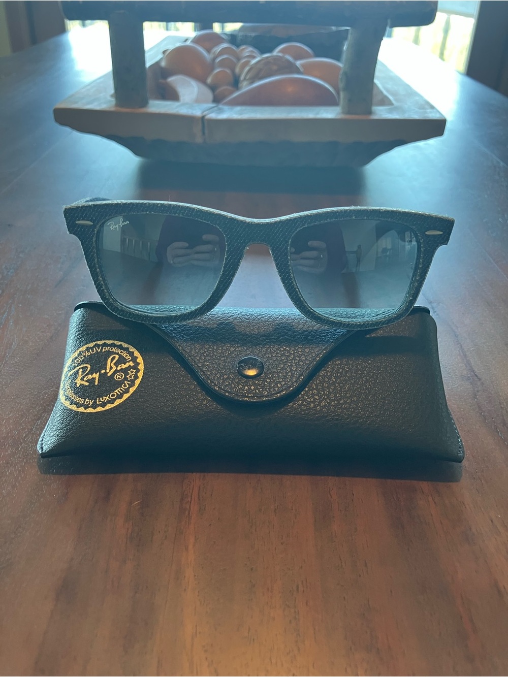 Ray-Ban Denim-Trim Sunglasses with Case - Picture 7 of 7